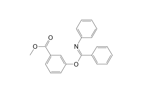 Benzoic acid, 3-[phenyl(phenylimino)methoxy]-, methyl ester