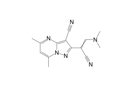 2-[2-(dimethylamino)-1-cyano-vinyl]-5,7-dimethyl-pyrazolo[1,5-a]pyrimidine-3-carbonitrile