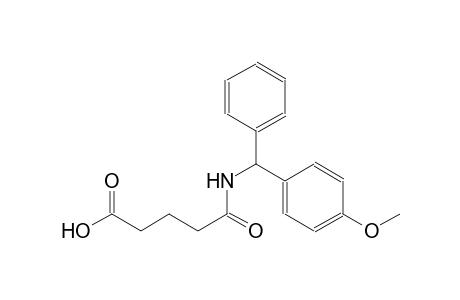 5-{[(4-methoxyphenyl)(phenyl)methyl]amino}-5-oxopentanoic acid