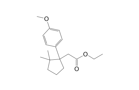 2-[1-(4-methoxyphenyl)-2,2-dimethyl-cyclopentyl]acetic acid ethyl ester