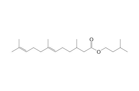 3-methylbutyl (E)-2,3-dihydrofarnesoate