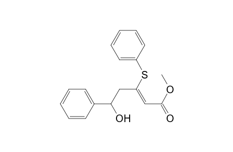 Methyl 5-hydroxy-5-phenyl-3-(phenylthio)pent-2-enoate (Z)