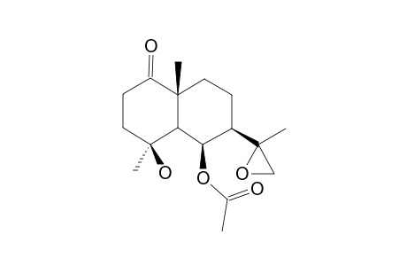 6-BETA-ACETOXY-11,12-EPOXY-4-BETA-HYDROXYEUDESMAN-1-ONE