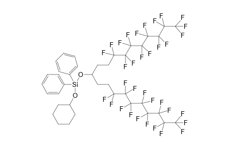 [1,5-Bis(perfluorooctyl)pent-3-yloxy]diphenyl(cyclohexyloxy)silane