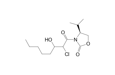 (4S)-3-(2'-chloro-3'-hydroxyoctanoyl)-4-(1-methylethyl)-2-oxazolidinone