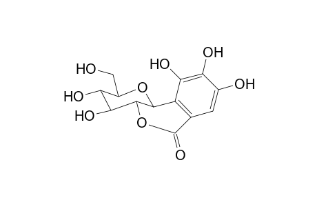 (-)-2-..beta.-D-Glucopyranosyl-gallic acid-delta-lactone