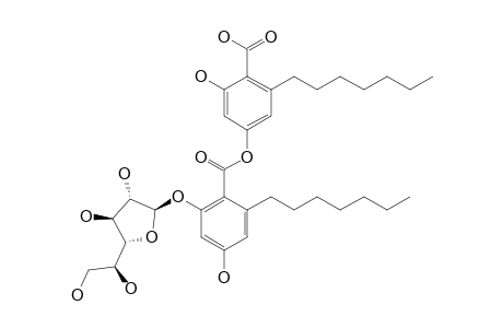 KS-502;2-(BETA-D-GALACTOFURANOSYLOXY)-6-HEPTYL-4-HYDROXYBENZOIC-ACID-4-CARBOXY-3-HEPTYL-5-HYDROXYPHENYLESTER