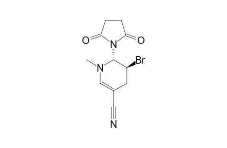 TRANS-3-BROMO-1-METHYL-2-SUCCINIMIDO-1,2,3,4-TETRAHYDROPYRIDINE-5-CARBONITRILE