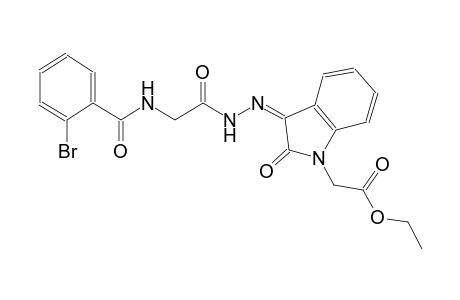 ethyl [(3Z)-3-({[(2-bromobenzoyl)amino]acetyl}hydrazono)-2-oxo-2,3-dihydro-1H-indol-1-yl]acetate