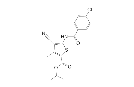 isopropyl 5-[(4-chlorobenzoyl)amino]-4-cyano-3-methyl-2-thiophenecarboxylate