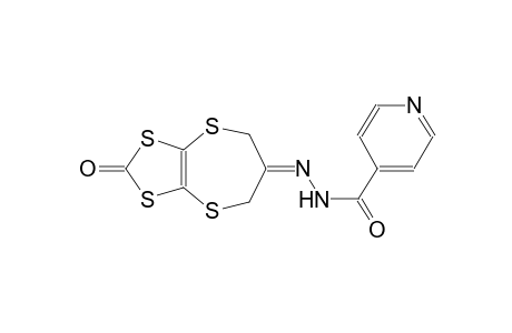 4-pyridinecarboxylic acid, 2-(2-oxo-5H-[1,3]dithiolo[4,5-b][1,4]dithiepin-6(7H)-ylidene)hydrazide