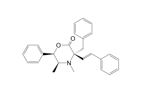 (3R,5S,6R)-3-benzyl-4,5-dimethyl-6-phenyl-3-[(E)-2-phenylethenyl]morpholin-2-one