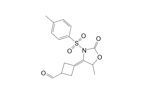 3-(5-Methyl-2-oxo-3-p-toluenesulfonyloxazolidin-4-ylidene)cyclobutanecarbaldehyde