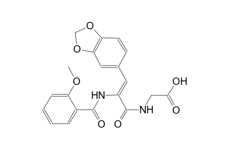 ({(2Z)-3-(1,3-benzodioxol-5-yl)-2-[(2-methoxybenzoyl)amino]-2-propenoyl}amino)acetic acid