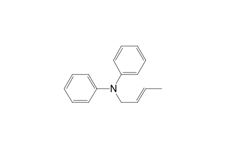 Benzenamine, N-2-butenyl-N-phenyl-, (E)-