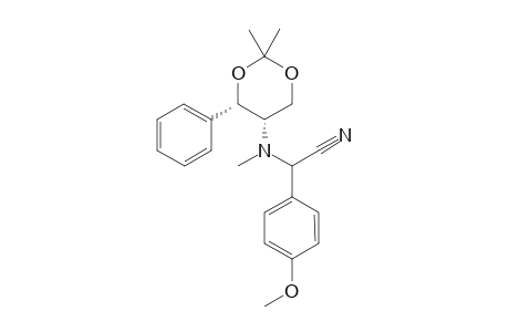 2-[[(4S,5S)-2,2-dimethyl-4-phenyl-1,3-dioxan-5-yl]-methyl-amino]-2-(4-methoxyphenyl)acetonitrile