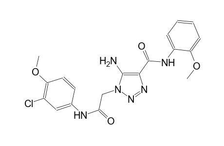 5-amino-1-[2-(3-chloro-4-methoxyanilino)-2-oxoethyl]-N-(2-methoxyphenyl)-1H-1,2,3-triazole-4-carboxamide