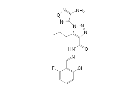 1-(4-amino-1,2,5-oxadiazol-3-yl)-N'-[(E)-(2-chloro-6-fluorophenyl)methylidene]-5-propyl-1H-1,2,3-triazole-4-carbohydrazide