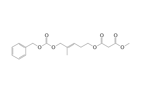 Benzyl 2'-methyl-5'-(3''-methoxy-3''-oxopropionyloxy)pent-2'-enyl Carbonate