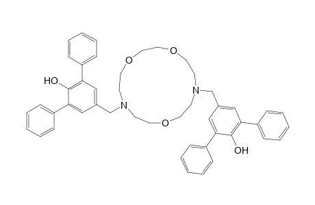 4-[[13-(4-hydroxy-3,5-diphenyl-benzyl)-1,4,10-trioxa-7,13-diazacyclopentadec-7-yl]methyl]-2,6-diphenyl-phenol