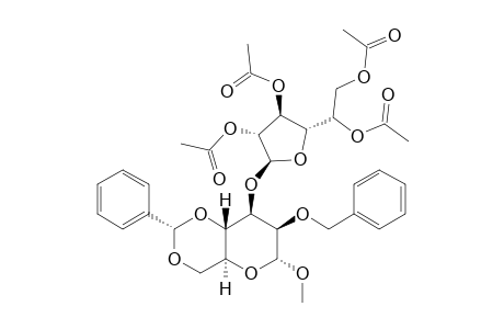 METHYL_2-O-BENZYL-4,6-O-BENZYLIDENE-3-O-(2,3,5,6-TETRA-O-ACETYL-BETA-D-GALACTOFURANOSYL)-ALPHA-D-MANNOPYRANOSIDE
