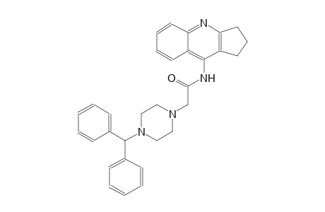 2-(4-benzhydryl-1-piperazinyl)-N-(2,3-dihydro-1H-cyclopenta[b]quinolin-9-yl)acetamide