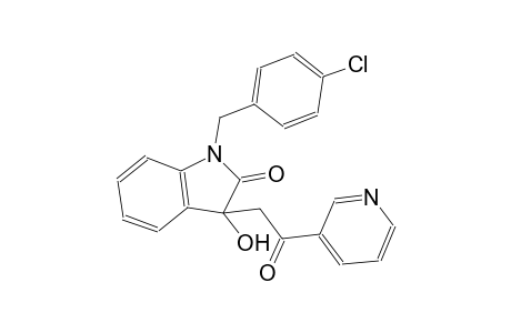 1-(4-chlorobenzyl)-3-hydroxy-3-[2-oxo-2-(3-pyridinyl)ethyl]-1,3-dihydro-2H-indol-2-one