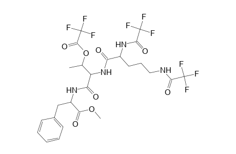 L-Phenylalanine, N-[N-[N2,N5-bis(trifluoroacetyl)-L-ornithyl]-O-(trifluoroacetyl)-D-allothreonyl]-, methyl ester
