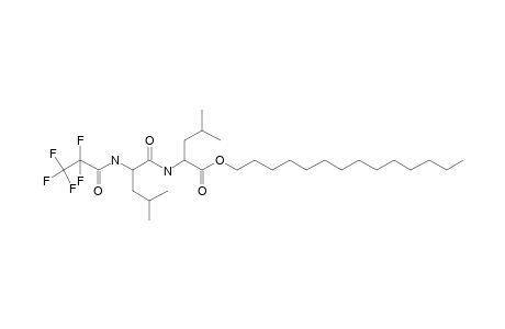 L-Leucyl-L-leucine, N-pentafluoropropionyl-, tetradecyl ester