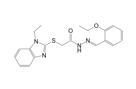 acetic acid, [(1-ethyl-1H-benzimidazol-2-yl)thio]-, 2-[(E)-(2-ethoxyphenyl)methylidene]hydrazide