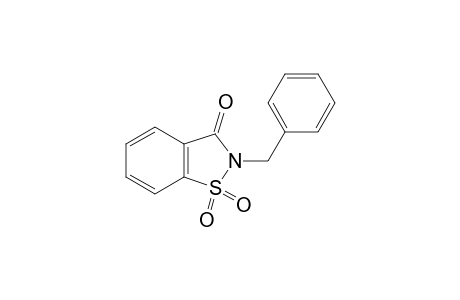 2-benzyl-1,2-benzisothiazol-3-one, 1,1-dioxide