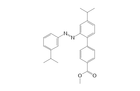 Methyl 4'-isopropyl-2'-[(E)-(3-isopropylphenyl)diazenyl]biphenyl-4-carboxylate