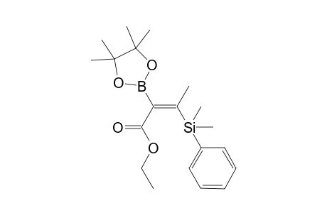 (Z)-Ethyl 3-(dimethyl(phenyl)silyl)-2-(4,4,5,5-tetramethyl-1,3,2-dioxaborolan-2-yl)but-2-enoate