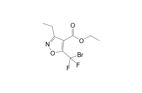 4-Ethoxycarbonyl-3-ethyl-5-(bromodifluoromethyl)isoxazole