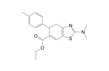 ETHYL-2-DIMETHYLAMINO-5-(4-METHYLPHENYL)-4,5-DIHYDROXYBENZOTHIAZOLE-6-CARBOXYLATE