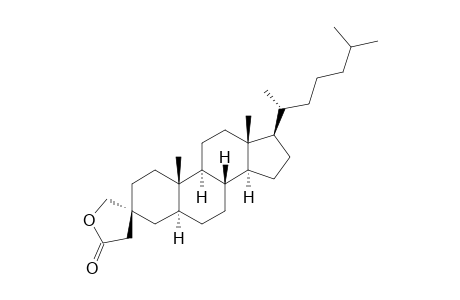 (3R,5S,8R,9S,10S,13R,14S,17R)-10,13-dimethyl-17-[(2R)-6-methylheptan-2-yl]spiro[1,2,4,5,6,7,8,9,11,12,14,15,16,17-tetradecahydrocyclopenta[a]phenanthrene-3,4'-oxolane]-2'-one