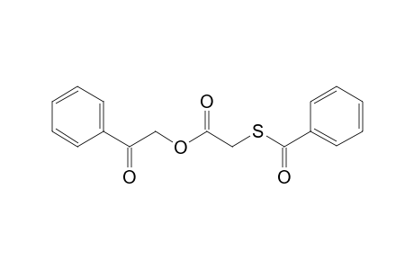 Acetic acid, 2-benzoylthio-, 2-oxo-2-phenylethyl ester