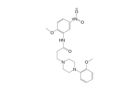 1-piperazinepropanamide, N-(2-methoxy-5-nitrophenyl)-4-(2-methoxyphenyl)-