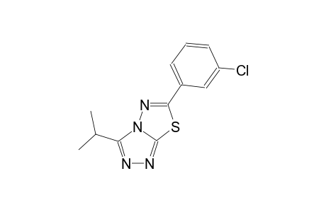 [1,2,4]triazolo[3,4-b][1,3,4]thiadiazole, 6-(3-chlorophenyl)-3-(1-methylethyl)-