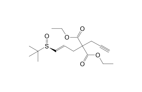 trans-(S)-Diethyl 2-(2-Propynyl)-2-[3-(tert-butylsulfintyl)-2-propenyl]malonate