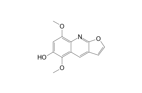 5,8-Dimethoxy-6-hydroxy-furo[2,3-b]quinoline