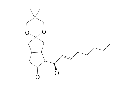 (1R*)-Hexahydro-4'-(1''-hydroxy-2''-octenyl)-5,5-dimethylspiro[1,3-dioxane-2,2'-(1'H)-pentalen]-5'-ol