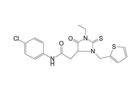 4-imidazolidineacetamide, N-(4-chlorophenyl)-1-ethyl-5-oxo-3-(2-thienylmethyl)-2-thioxo-