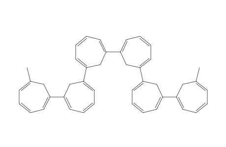 1-Methyl-6-[6-[6-[6-[6-(6-methyl-1-cyclohepta-1,3,5-trienyl)-1-cyclohepta-1,3,5-trienyl]-1-cyclohepta-1,3,5-trienyl]-1-cyclohepta-1,3,5-trienyl]-1-cyclohepta-1,3,5-trienyl]cyclohepta-1,3,5-triene