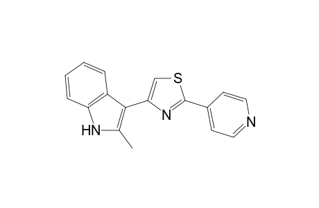 1H-Indole, 2-methyl-3-(2-pyridin-4-yl)thiazol-4-yl-