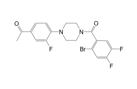 ethanone, 1-[4-[4-(2-bromo-4,5-difluorobenzoyl)-1-piperazinyl]-3-fluorophenyl]-