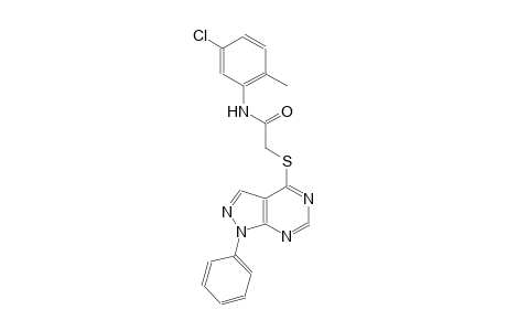 N-(5-chloro-2-methylphenyl)-2-[(1-phenyl-1H-pyrazolo[3,4-d]pyrimidin-4-yl)sulfanyl]acetamide