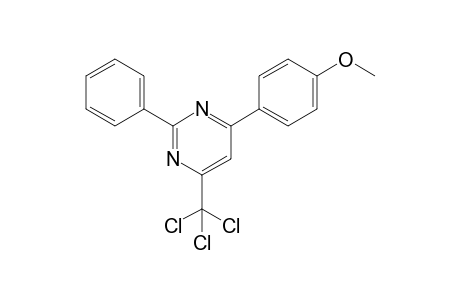 4-(p-methoxyphenyl)-2-phenyl-6-(trichloromethyl)pyrimidine