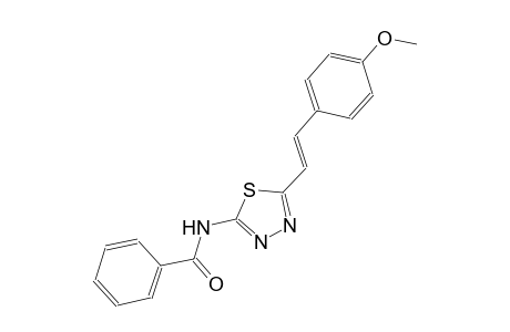 N-{5-[(E)-2-(4-methoxyphenyl)ethenyl]-1,3,4-thiadiazol-2-yl}benzamide