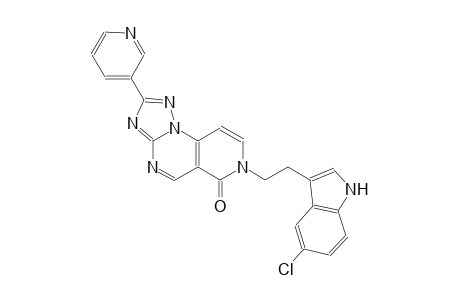 pyrido[3,4-e][1,2,4]triazolo[1,5-a]pyrimidin-6(7H)-one, 7-[2-(5-chloro-1H-indol-3-yl)ethyl]-2-(3-pyridinyl)-